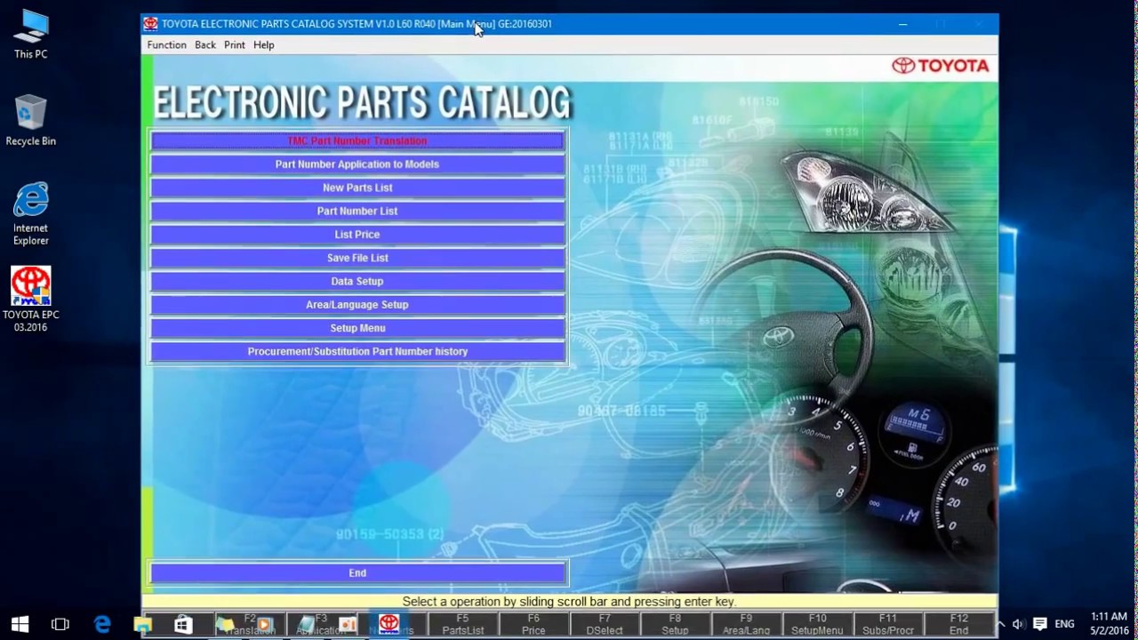 toyota epc online parts catalog